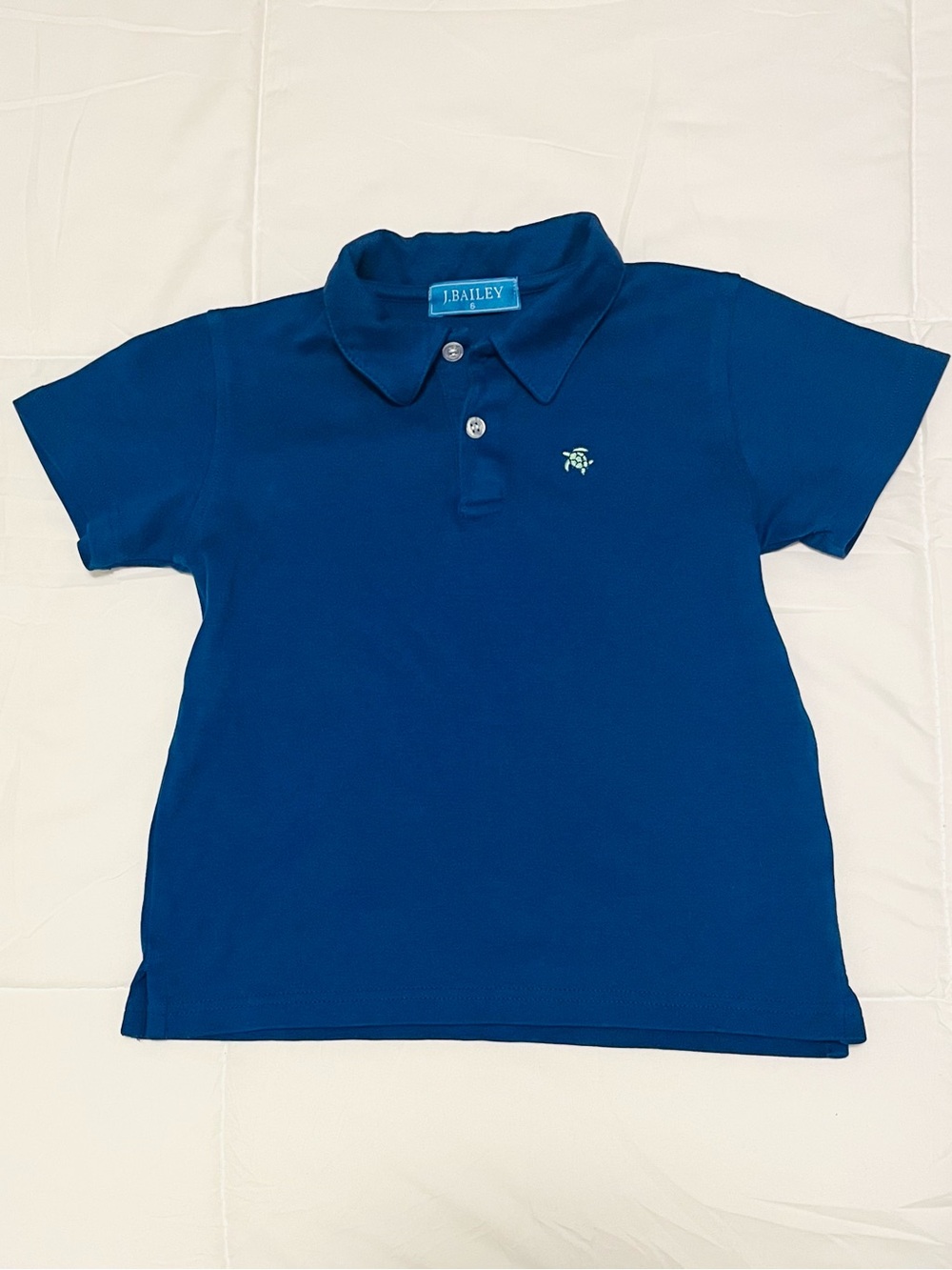 J.Bailey Boys' Deep Blue Short-Sleeve Polo Shirt
